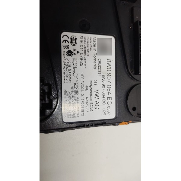 Módulo Conforto Bcm Audi A4 2.0 Tfsi 2015 A 2019