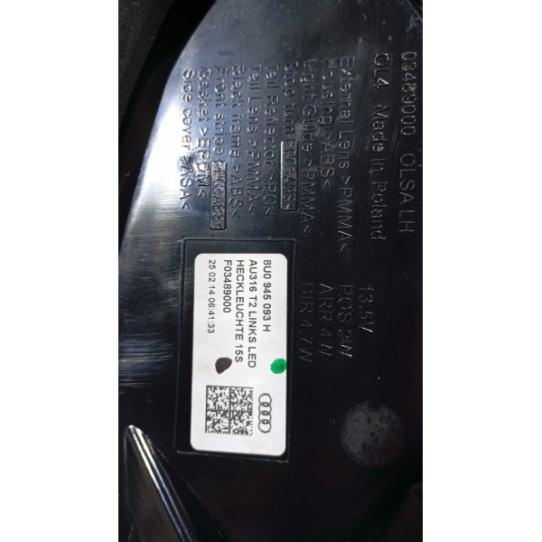 Lanterna Traseira L.e Audi Q3 13 A 18